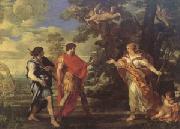 Pietro da Cortona Venus as a Huntress Appears to Aeneas (mk05) Sweden oil painting artist